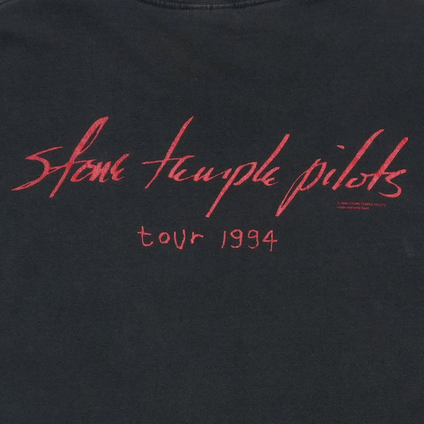 1994 Stone Temple Pilots Tour Shirt Detail 2