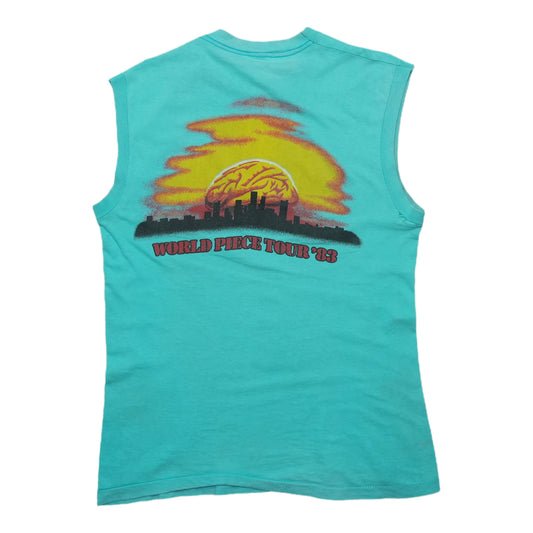 1983 Iron Maiden Purgatory World Piece Tour Sleeveless Shirt Back
