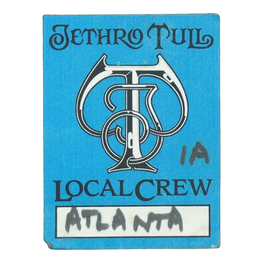 Jethro Tull Atlanta Local Crew Backstage Pass front