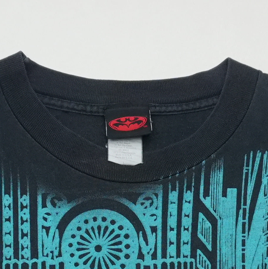 1990s Batman Forever Mr Freeze All over Print Shirt Detail 1