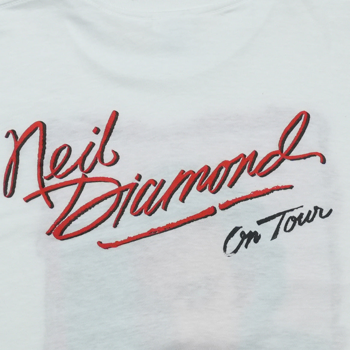 1986 Neil Diamond On Tour Shirt Detail