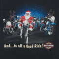 1990s Harley Davidson Clovis New Mexico Christmas Shirt Front Detail 1