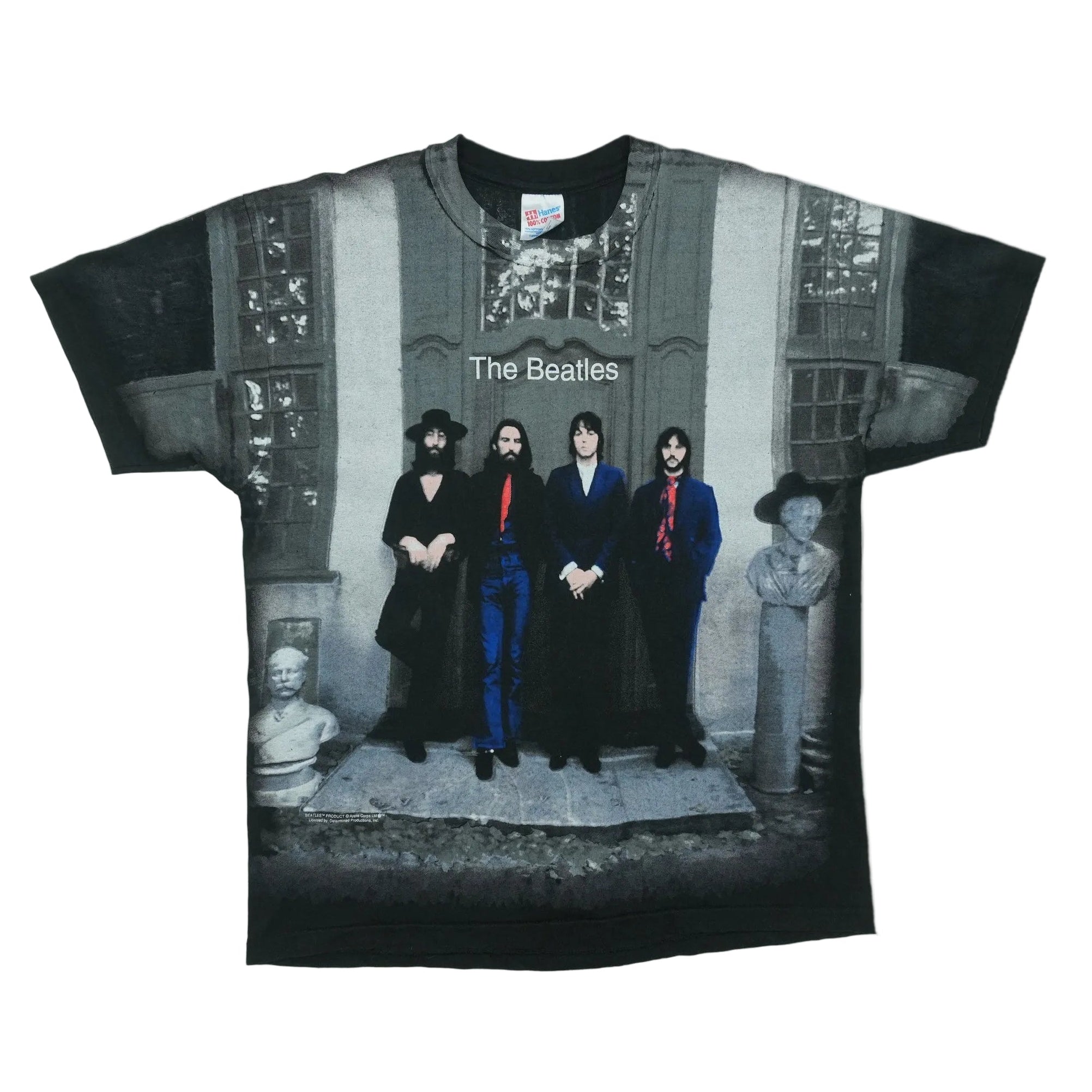 1990s Beatles All Over Print Shirt | Authentic Vintage Tee – WyCo
