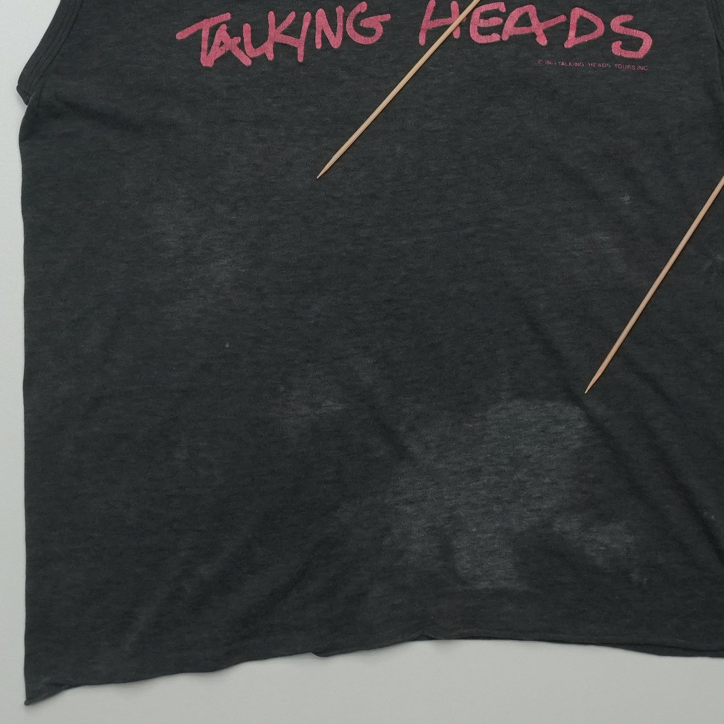 1983 Talking Heads Speaking In Tongues Sleeveless Shirt Detail