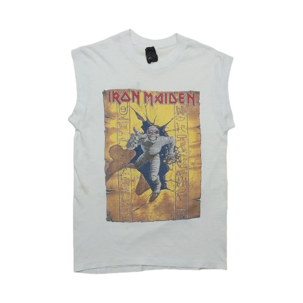 1985 Iron Maiden World Slavery Tour Shirt Front