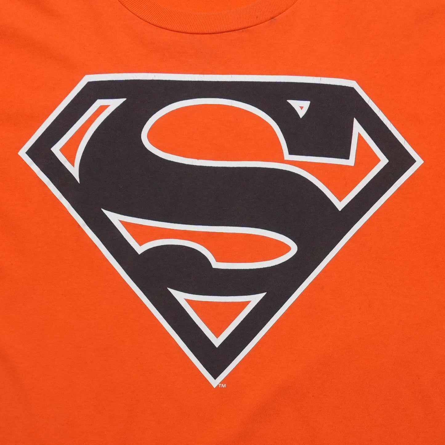 1990s Superman Shield Logo Shirt Detail