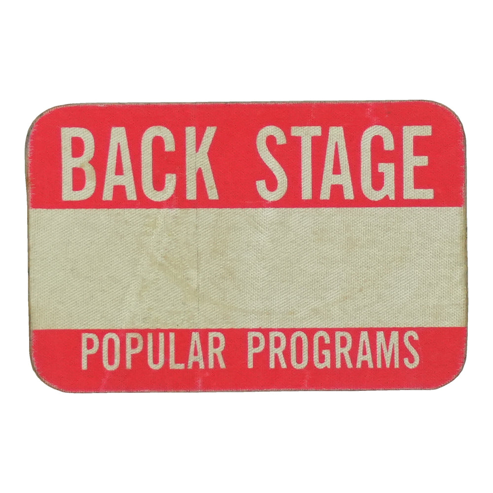 Popular Programs Backstage Pass front