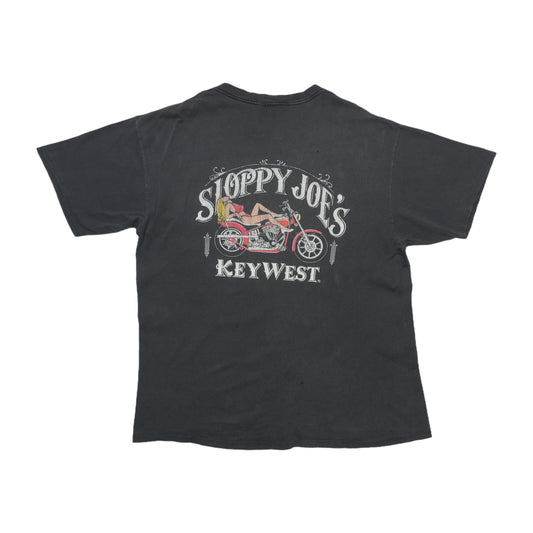 1990s Sloppy Joe's Key West Harley Davidson Shirt Back