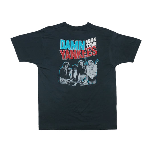 1991 Bad Company Damn Yankees Tour Holy Water Shirt Back