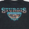 1998 Sturgis Black Hills Rally Wolf Shirt Back Detail 3