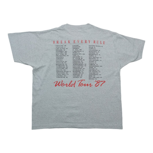 1987 Tina Turner Break Every Rule World Tour Shirt Back