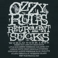 1996 Ozzy Osbourne Retirement Sucks World Tour Shirt Detail 2