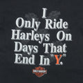 1990s Harley Davidson Only Ride Harleys Shirt Front Detail 1