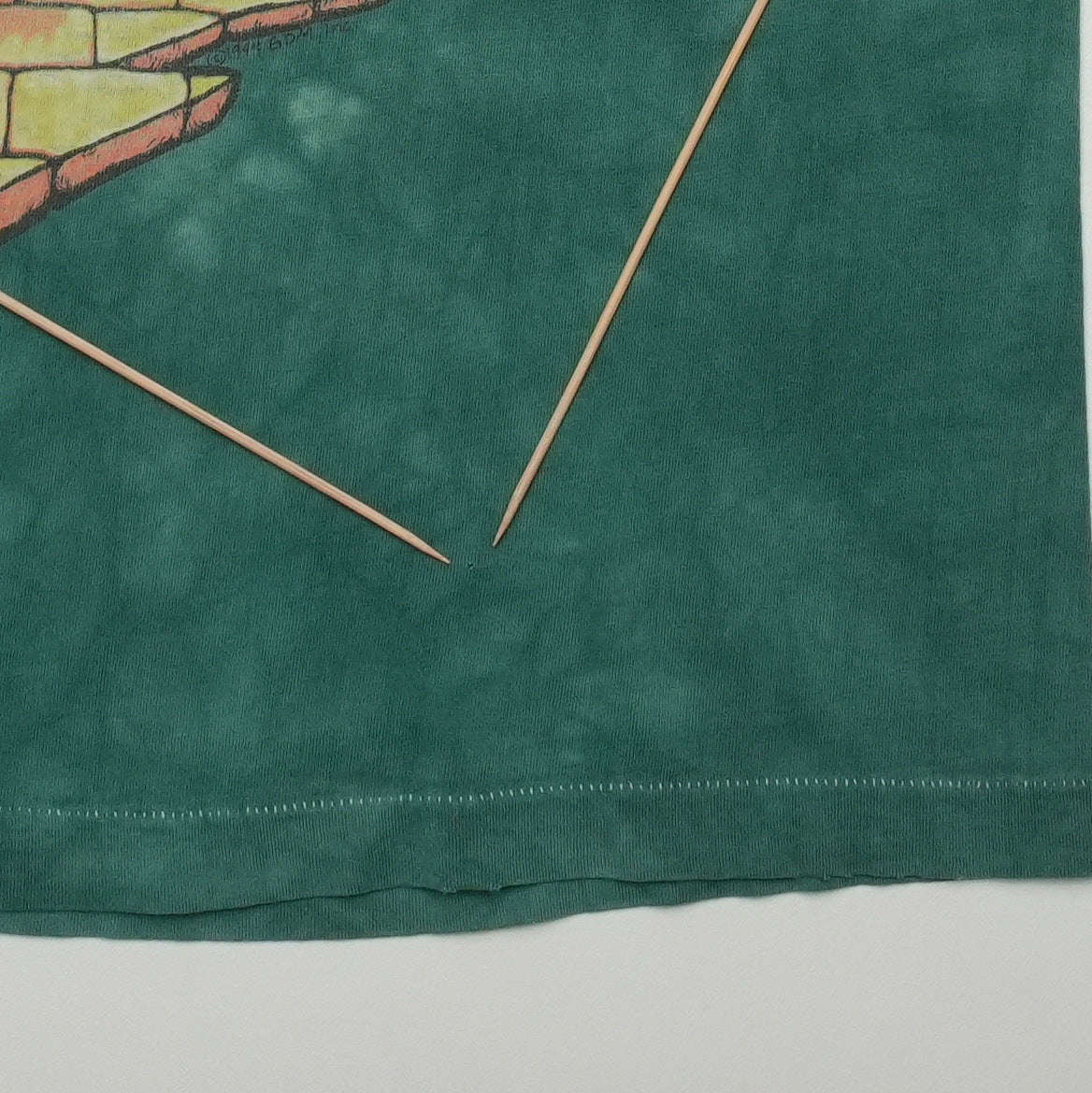 1994 Grateful Dead Follow The Golden Road Fall Tour Shirt Detail