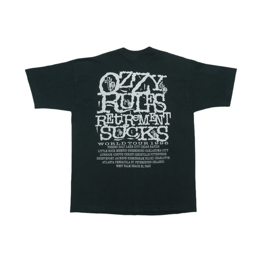 1996 Ozzy Osbourne Retirement Sucks World Tour Shirt Back