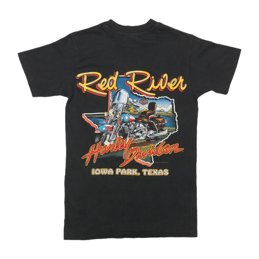 1989 Harley Davidson Iowa Park Texas Shirt Back