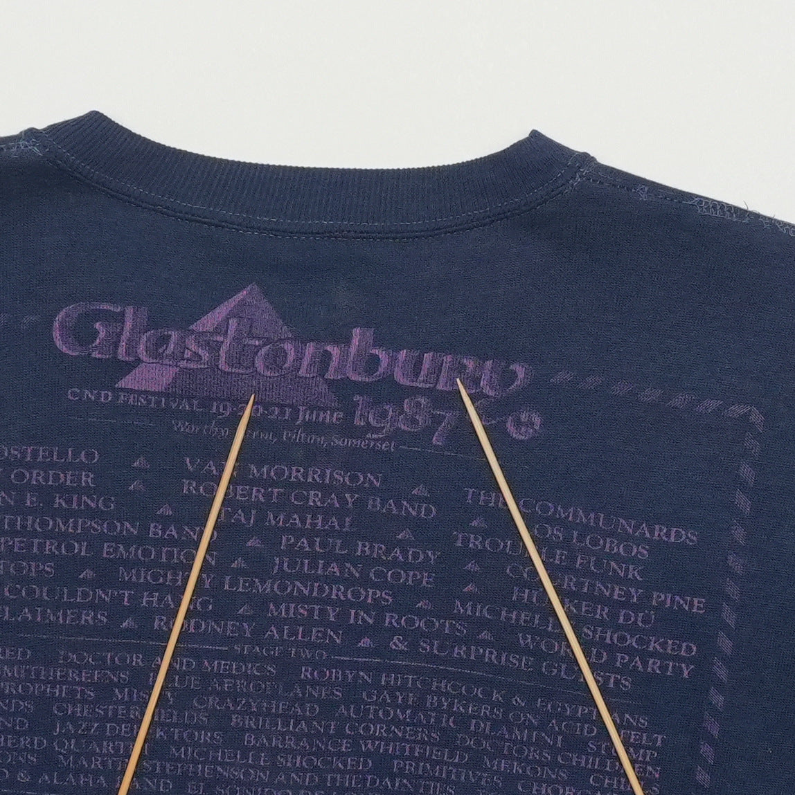 1987 Glastonbury Festival Sweatshirt Back Detail 2