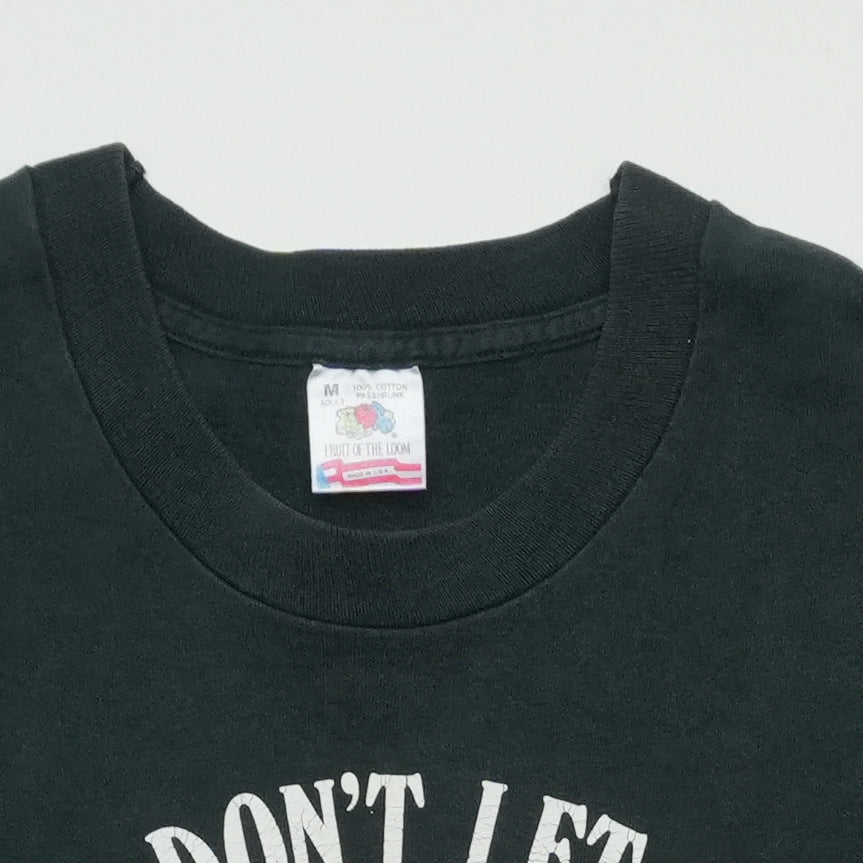 1990s Harley Davidson Friends Don't Let Friends Ride Japanese Bikes Shirt Front Detail 2