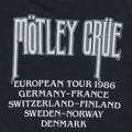 1986 Motley Crue European Tour Shirt Back Detail 1