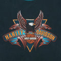 1990s Harley Davidson Cycle Nuts Boise Idaho Shirt Front Detail 1