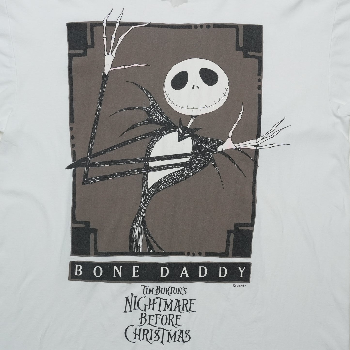 1990s Nightmare Before Christmas Bone Daddy Shirt Detail 1