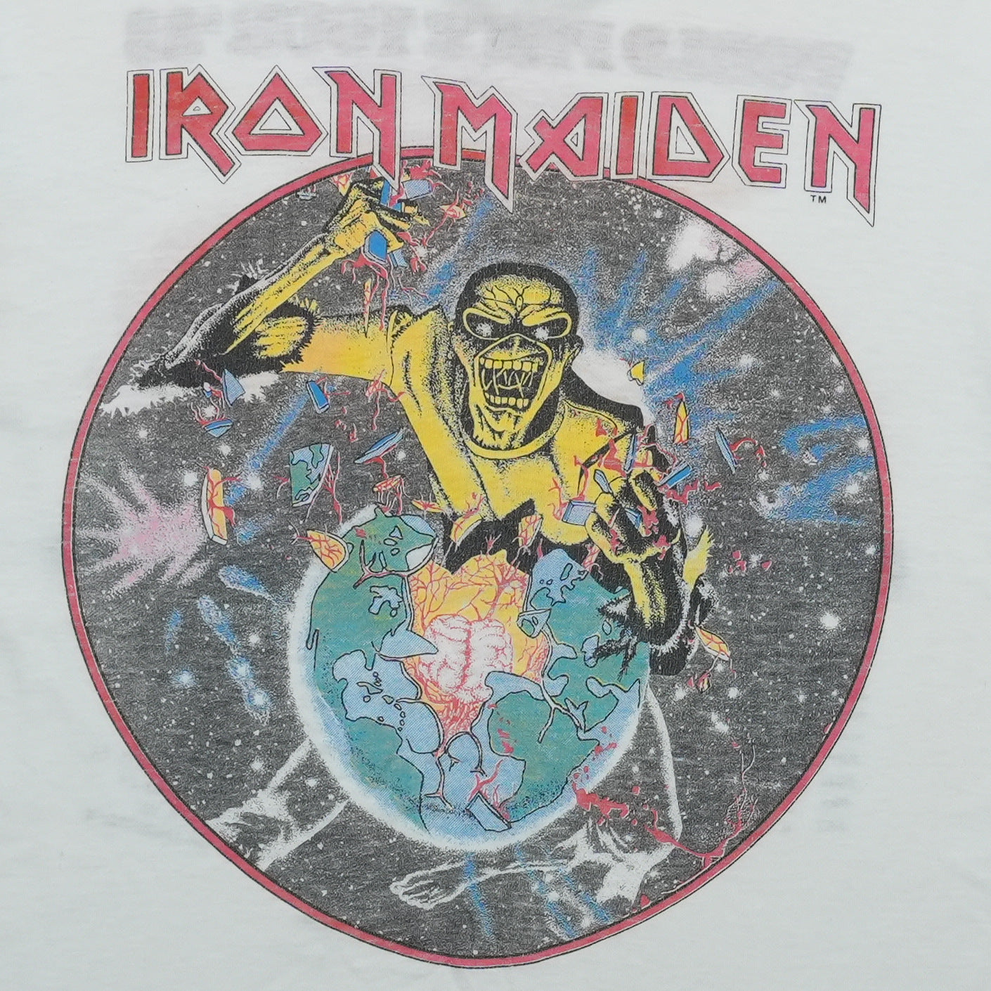 1983 Iron Maiden World Peace Long Sleeve Shirt Front Detail 1