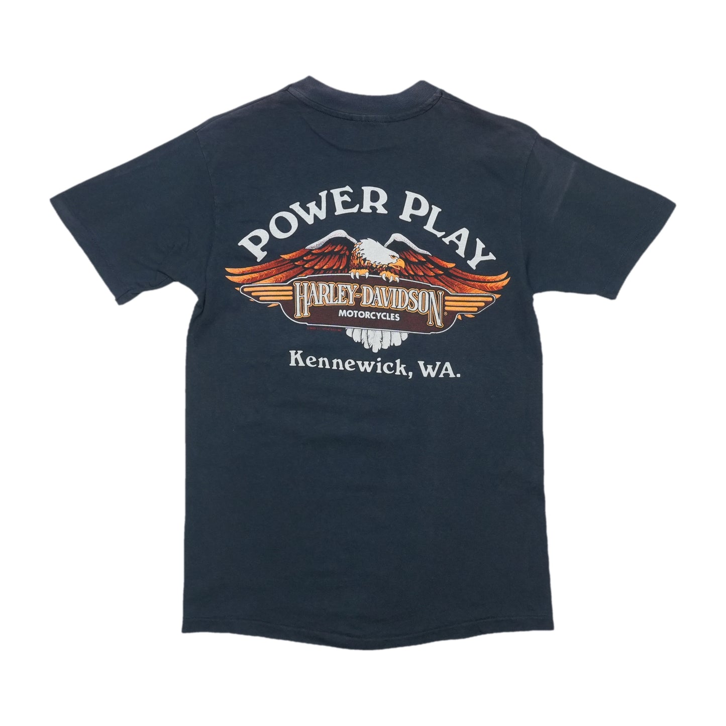 1989 Harley Davidson Thunder In The Rockies Shirt Back