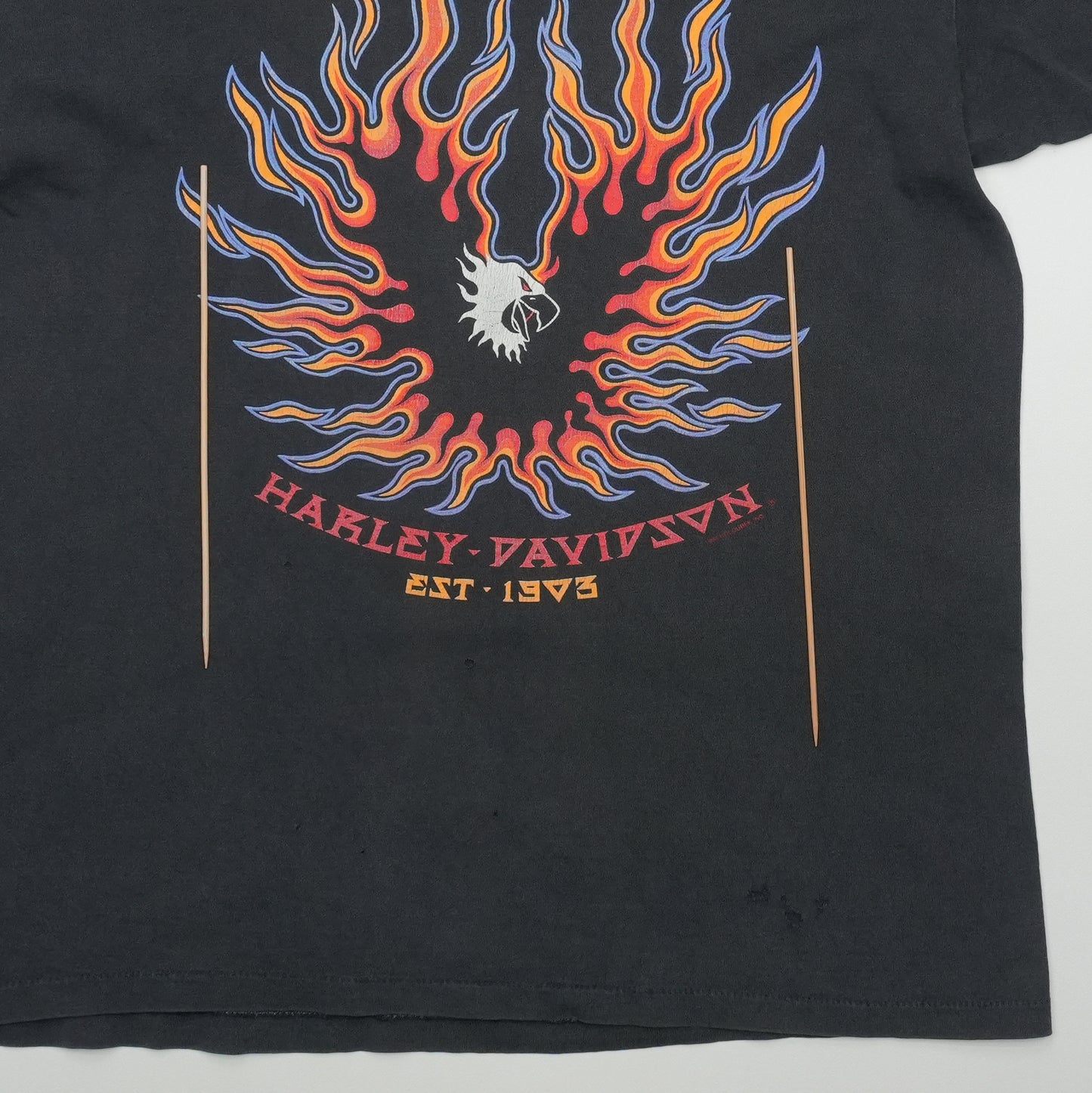 1994 Harley Davidson Billings Montana Shirt Front Detail 2