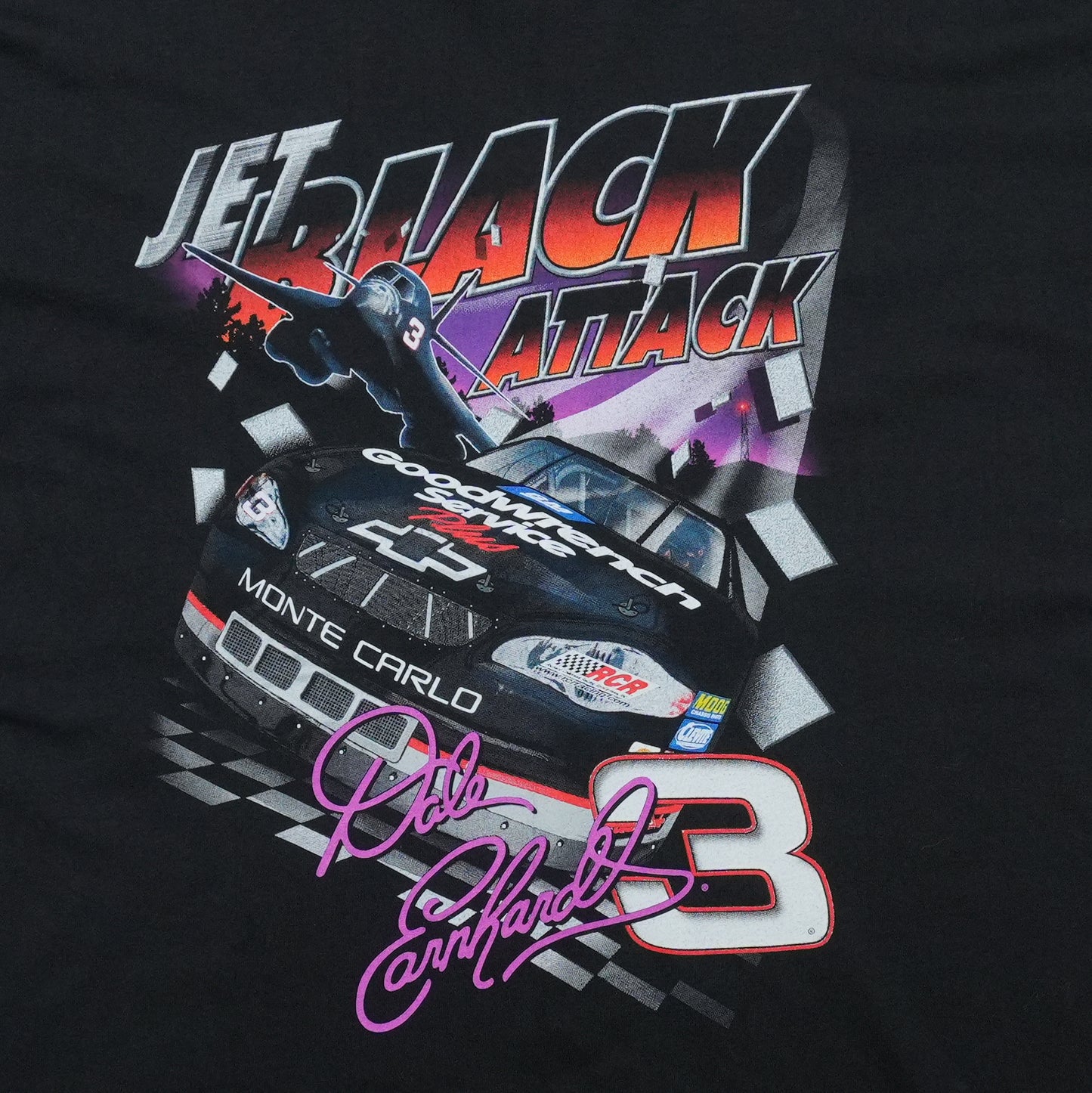 1998 Dale Earnhardt Daytona 500 Champion Face Of Determination Shirt Detail