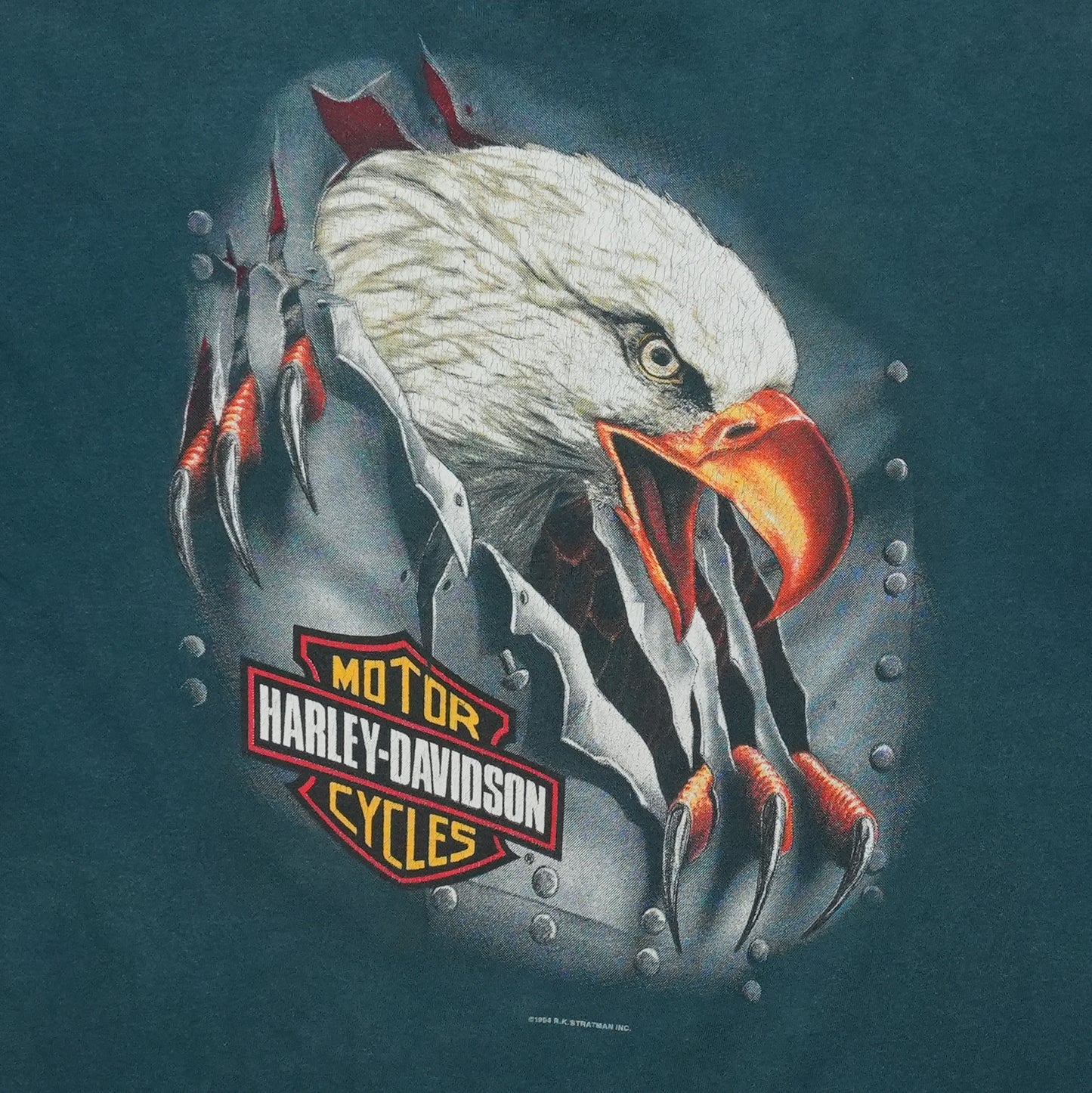1994 Harley Davidson Eagle Greenville SC Shirt Detail