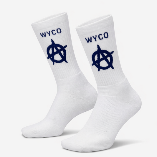 WyCo Vintage Blue Anarchy Socks