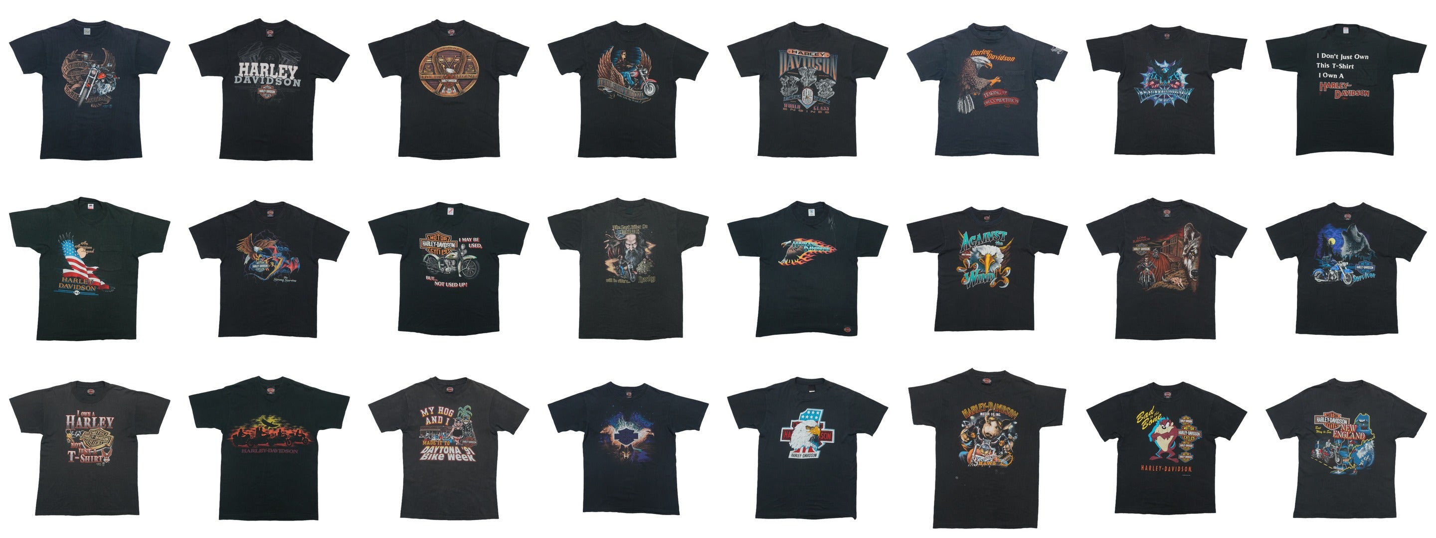 Vintage Harley Davidson T-Shirts Collection 458 | WyCo Vintage