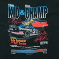 1998 Dale Earnhardt Jeff Gordon Kid And Champ Scheduled Appearances Shirt Detail