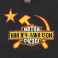 1990s Harley Davidson Of Russia Yakut Siberia Shirt Front Detail 1