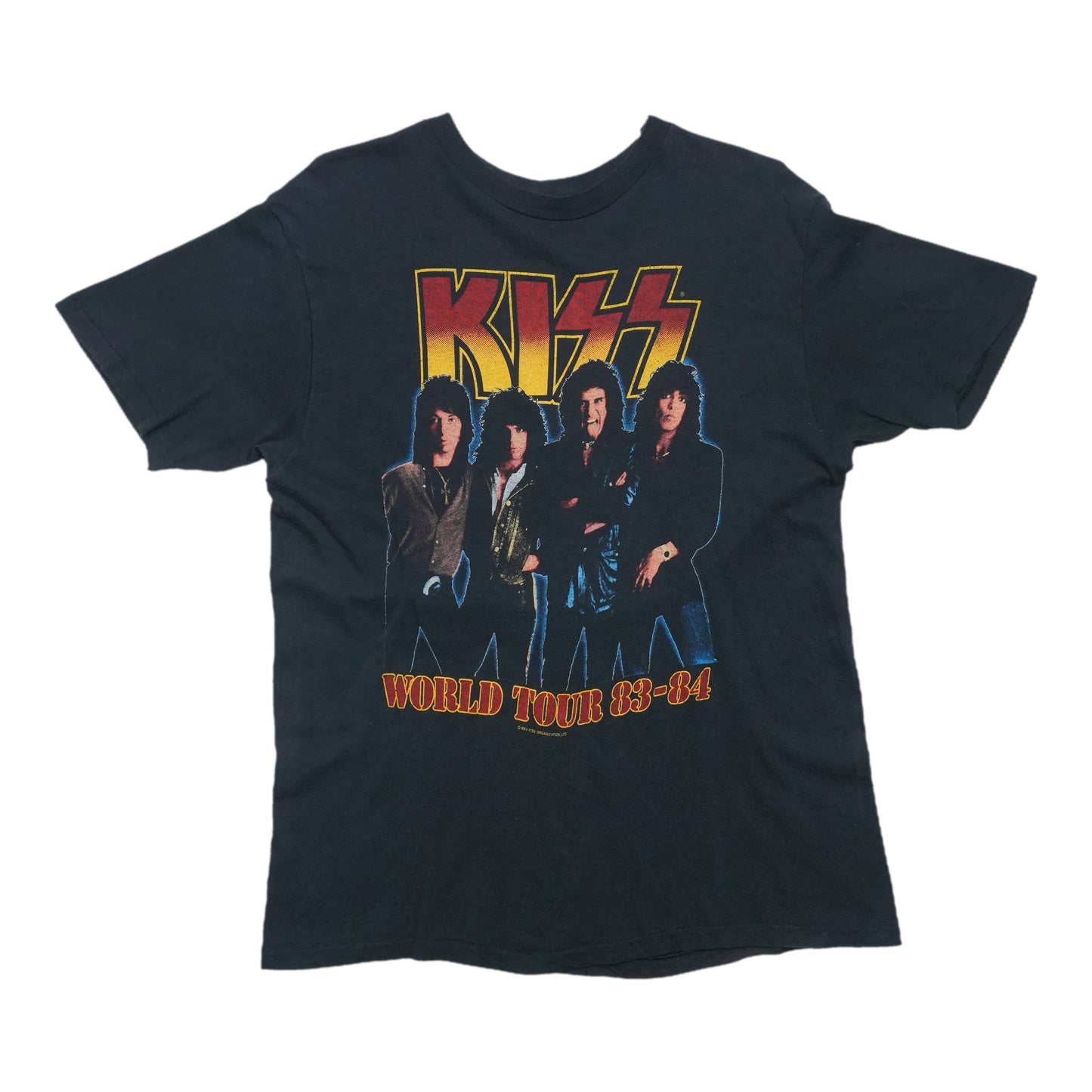 1983 KISS World Tour 83-84 Shirt Front