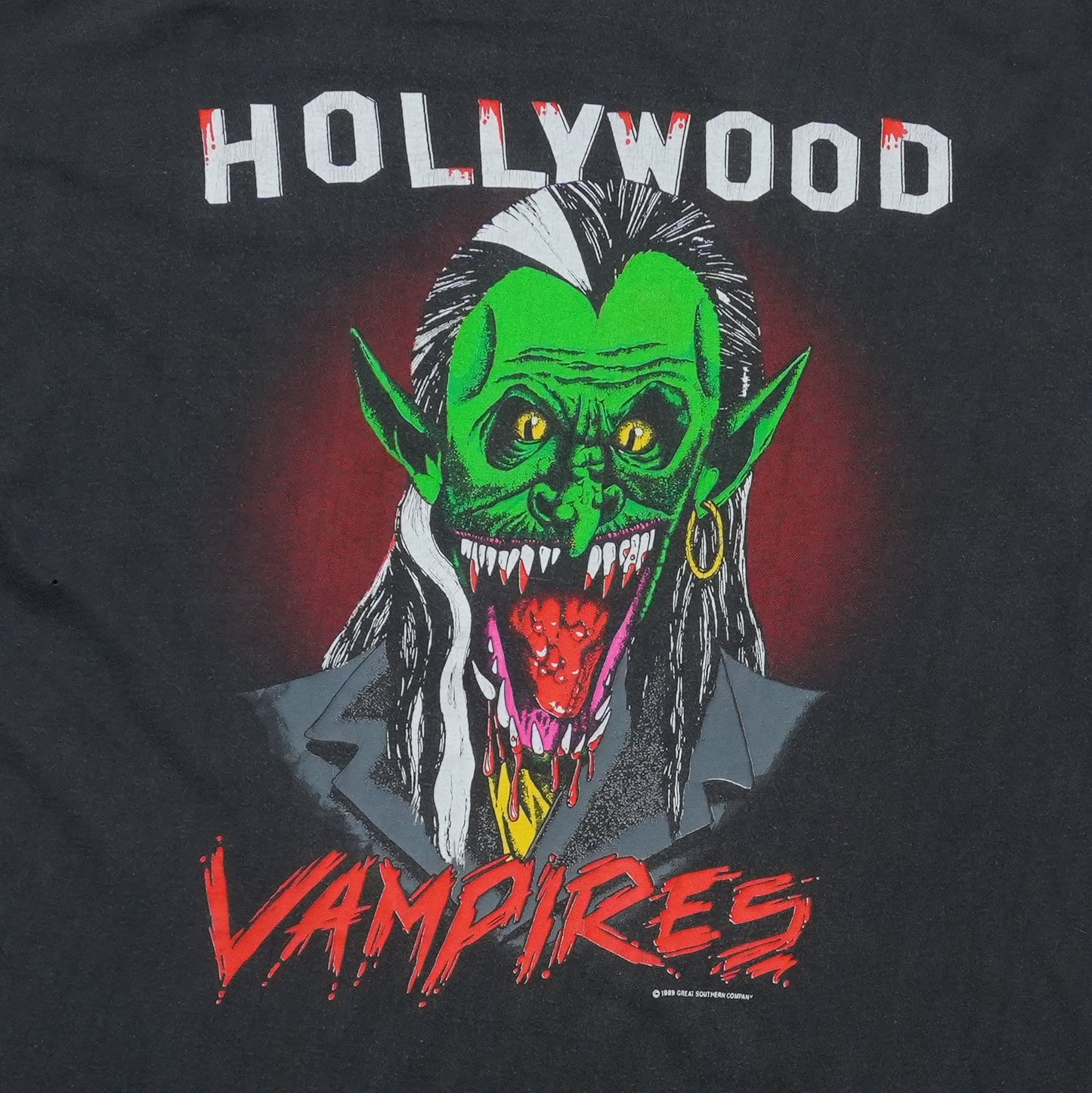 1991 LA Guns Hollywood Vampires Shirt Detail 1