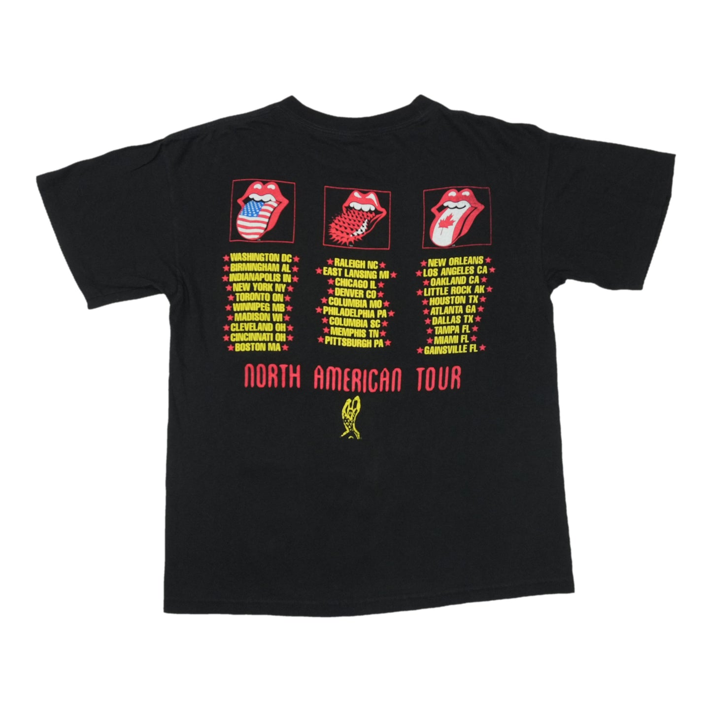 1994 Rolling Stones Voodoo Lounge Tour Shirt Back