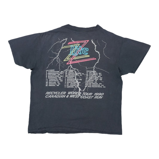 1990 ZZ Top Recycler Shirt Back