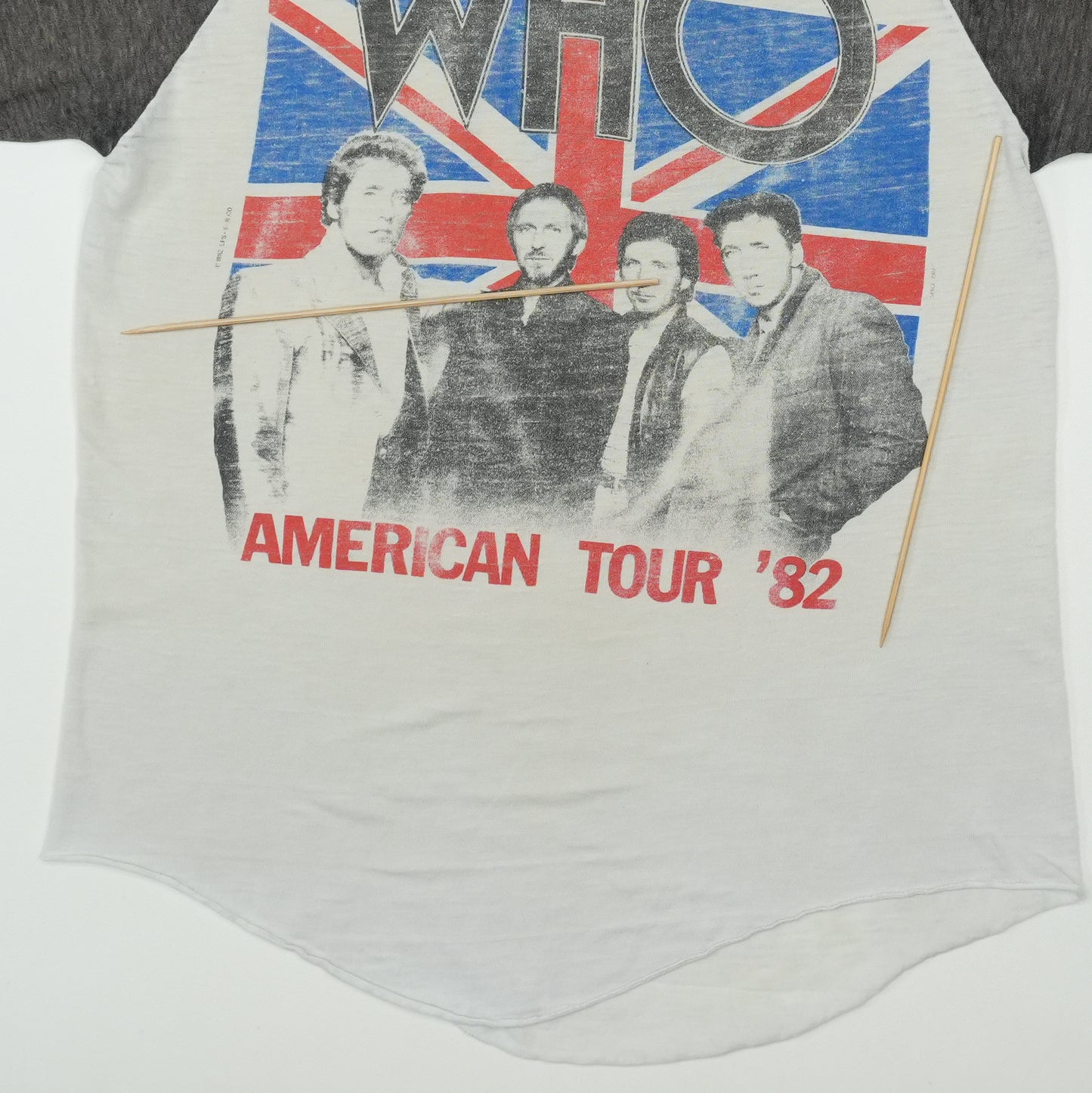 1982 The Who American Tour Raglan Shirt Detail 3