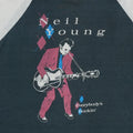 1983 Neil Young Everybody's Rockin Tour Raglan Shirt Detail 2