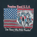 1980s Freedom Road USA Biker Shirt Front Graphic