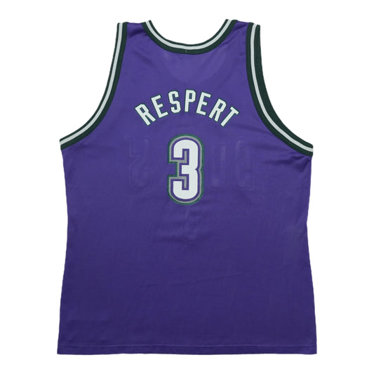 1990s Milwaukee Bucks Shawn Respert Champion Jersey Back