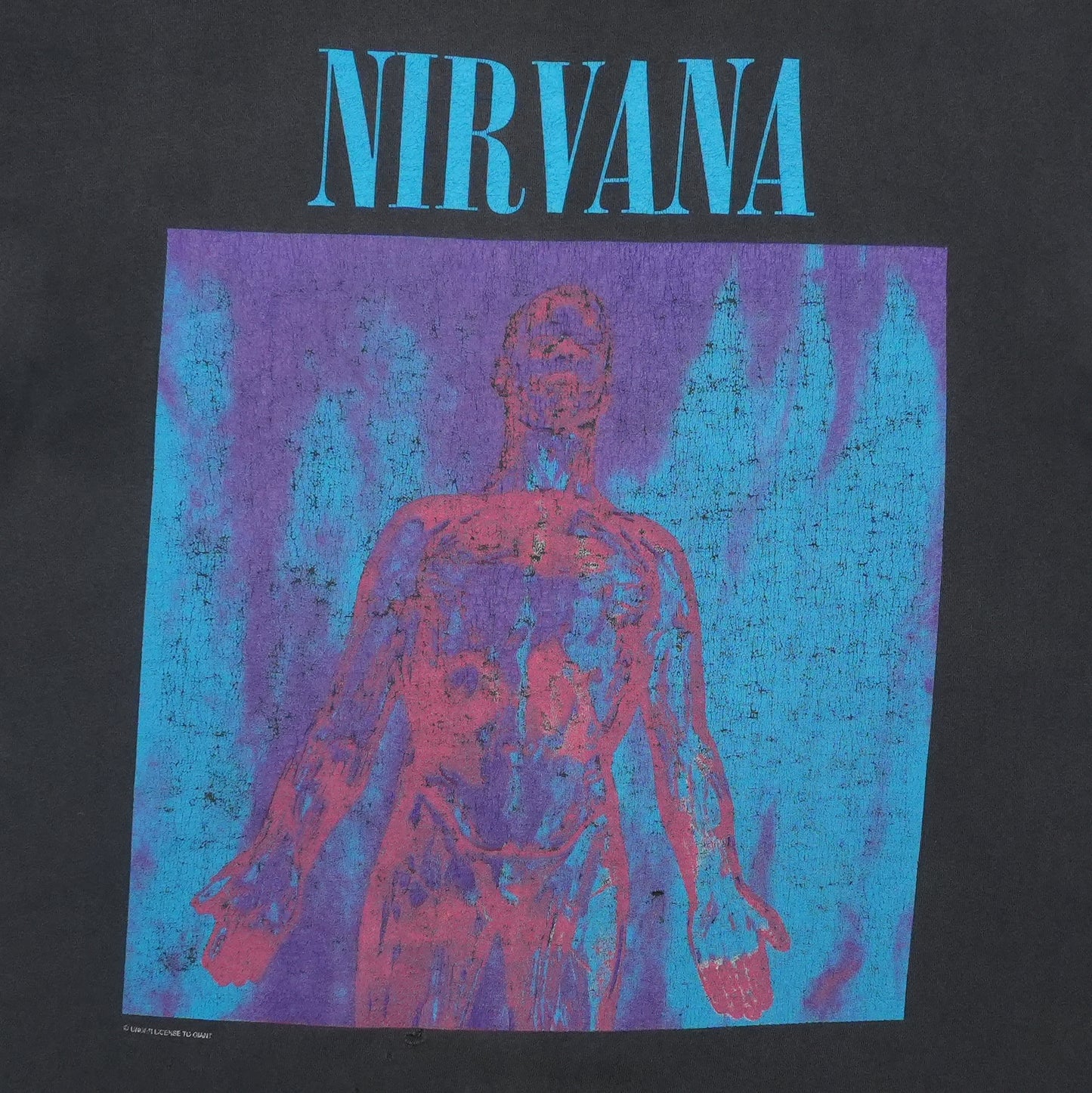 1990s Nirvana Sliver Shirt Front Graphic