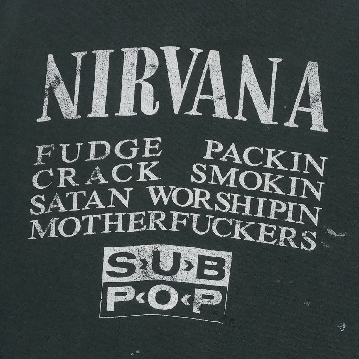 1990s Nirvana Vestibule Sub Pop Shirt Detail 7