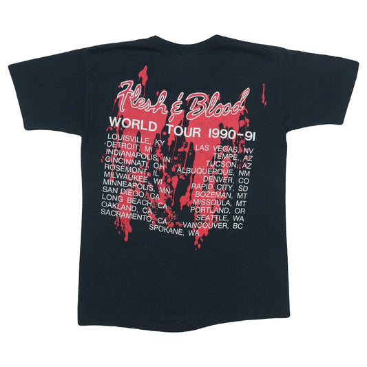 1990 Poison Flesh and Blood Tour Shirt