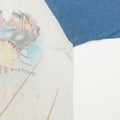 1983 Def Leppard Pyromania Tour Raglan Shirt Detail 5