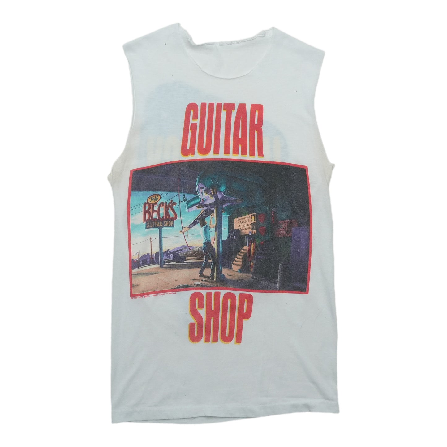 1989 Jeff Beck Guitar Shop Tour Shirt Front