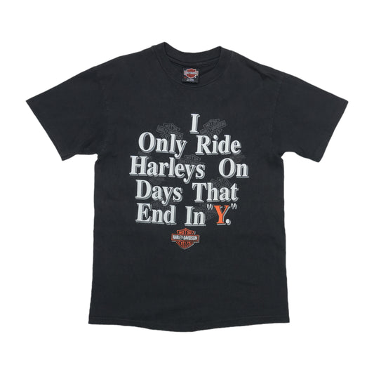 1990s Harley Davidson Only Ride Harleys Shirt Front