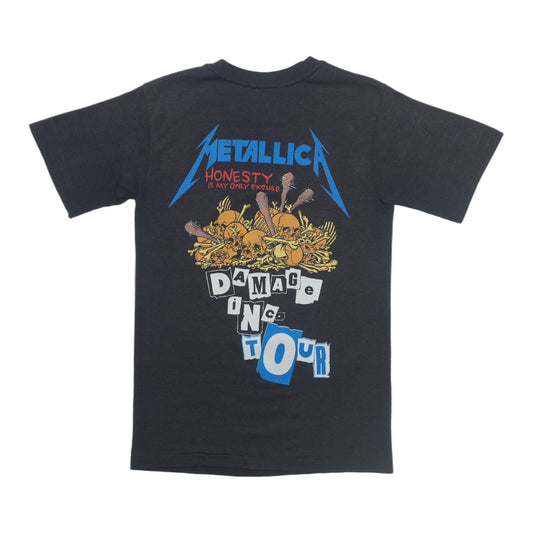 1986 Metallica Damage Inc Tour Shirt Back