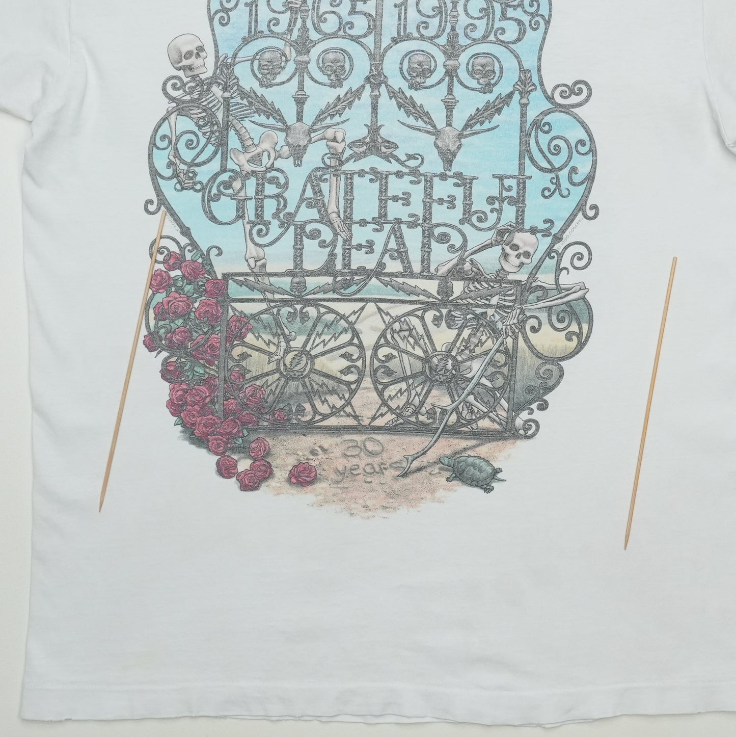 1995 Grateful Dead 30th Anniversary Shirt Back Detail 1